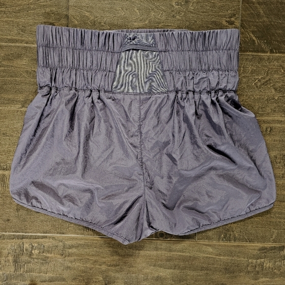 Free People Movement the Way Home Shorts Deep Metallic Gray Sz Large - Picture 4 of 5